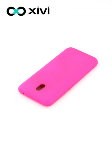 Накладка задняя Xivi для XIAOMI REDMI 8A, Silicon Case, силикон, матовая, №64, цвет фуксия 4