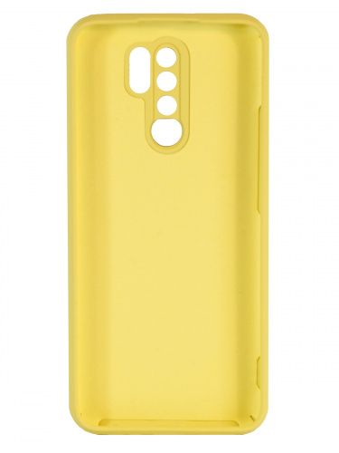 Накладка задняя для XIAOMI Redmi 9, Soft Touch, 2 мм, силикон, цвет: желтый