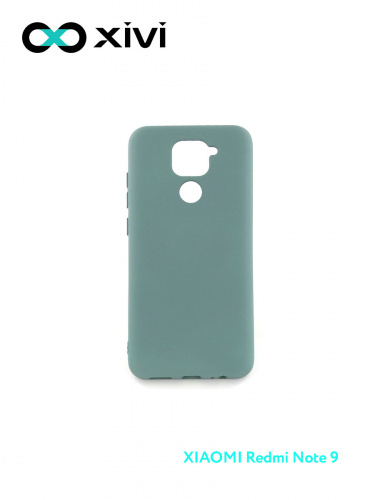 Накладка задняя Xivi для XIAOMI REDMI NOTE 9, Silicon Case, силикон, матовая, №56, цвет зелёный 1