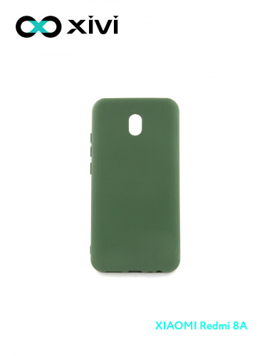 Накладка задняя Xivi для XIAOMI REDMI 8A, Silicon Case, силикон, матовая, №59, цвет темно-зеленый 1