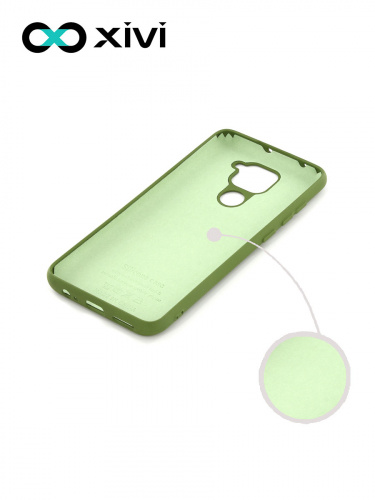 Накладка задняя Xivi для XIAOMI REDMI NOTE 9, Silicon Case, силикон, матовая, №57, цвет зелёный 2
