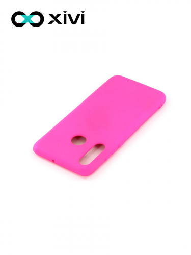 Накладка задняя Xivi для HUAWEI P30 Lite Nova 4E, Silicon Case, силикон, матовая, №64, цвет фуксия 4