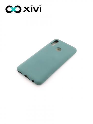 Накладка задняя Xivi для HUAWEI P Smart (2019), Silicon Case, силикон, матовая, №56, цвет зелёный 3