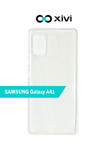 Чехол силиконовый Xivi для SAMSUNG Galaxy A41, TPU Color, матовый, цвет: жёлтый
