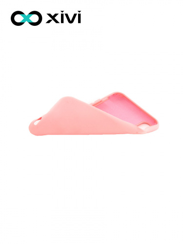 Накладка задняя Xivi для APPLE iPhone X XS, Silicon Case, силикон, матовая, №19, цвет розовый 6