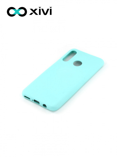 Накладка задняя Xivi для HUAWEI P30 Lite Nova 4E, Silicon Case, силикон, матовая, №8, цвет голубой 3