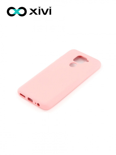 Накладка задняя Xivi для XIAOMI REDMI NOTE 9, Silicon Case, силикон, матовая, №19, цвет розовый 3