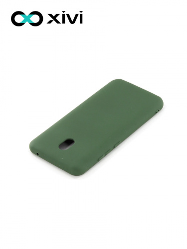Накладка задняя Xivi для XIAOMI REDMI 8A, Silicon Case, силикон, матовая, №59, цвет темно-зеленый 4