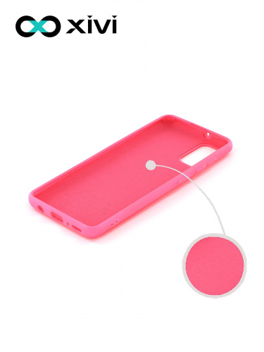 Накладка задняя Xivi для SAMSUNG Galaxy A41, Silicon Case, силикон, матовая, №33, цвет розовый 2