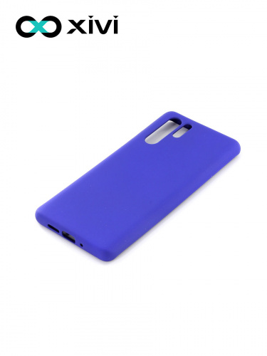 Накладка задняя Xivi для HUAWEI P30 Pro, Silicon Case, силикон, матовая, №47, цвет синий 3