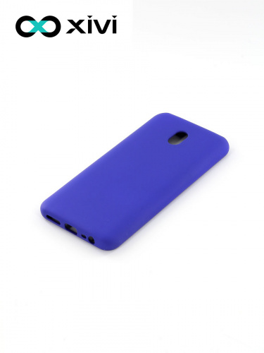 Накладка задняя Xivi для XIAOMI REDMI 8A, Silicon Case, силикон, матовая, №47, цвет синий 3