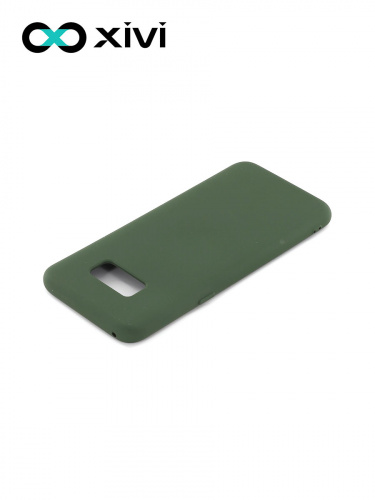 Накладка задняя Xivi для SAMSUNG Galaxy S8, Silicon Case, силикон, матовая, №59, цвет темно-зеленый 4