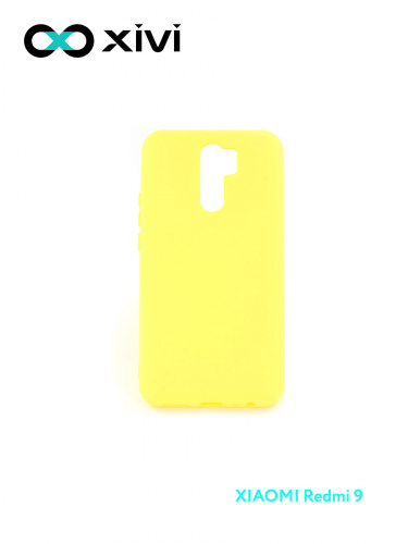 Накладка задняя Xivi для XIAOMI Redmi 9, Silicon Case, силикон, матовая, №41, цвет жёлтый 1