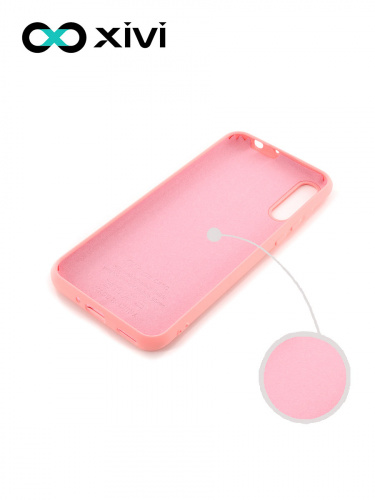 Накладка задняя Xivi для HUAWEI Y8P 2020 P SMART S, Silicon Case, силикон, матовая, №19, цвет розовый 2