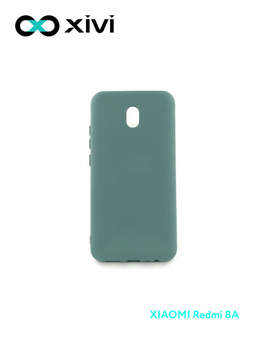 Накладка задняя Xivi для XIAOMI REDMI 8A, Silicon Case, силикон, матовая, №56, цвет зелёный 1