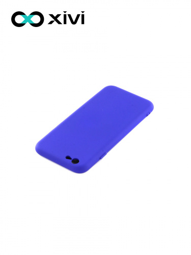 Накладка задняя Xivi для APPLE iPhone 6 6S (4.7), Silicon Case, силикон, матовая, №47, цвет синий 4