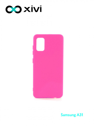 Накладка задняя Xivi для SAMSUNG Galaxy A31, Silicon Case, силикон, матовая, №33, цвет розовый 1
