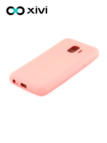 Накладка задняя Xivi для SAMSUNG Galaxy J2 CORE J260, Silicon Case, силикон, матовая, №19, цвет розовый 3