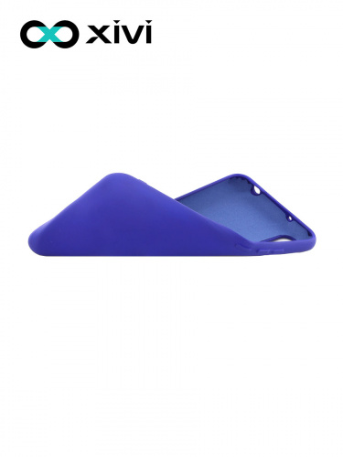 Накладка задняя Xivi для XIAOMI Redmi 9A, Silicon Case, силикон, матовая, №47, цвет синий 6
