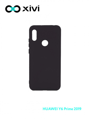 Накладка задняя Xivi для HUAWEI Y6 PRIME 2019 Y6S, Silicon Case, силикон, матовая, №1, цвет чёрный 1