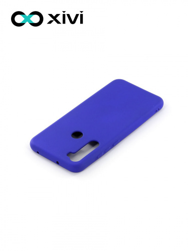 Накладка задняя Xivi для XIAOMI Redmi Note 8T, Silicon Case, силикон, матовая, №47, цвет синий 4