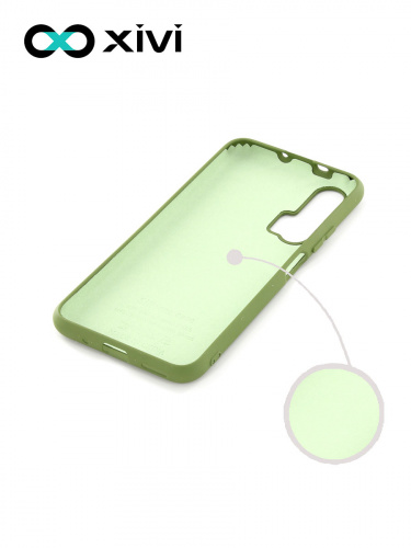 Накладка задняя Xivi для HUAWEI HONOR 20 PRO, Silicon Case, силикон, матовая, №57, цвет зелёный 2