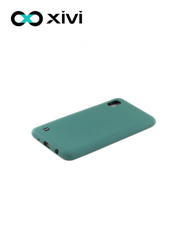 Накладка задняя Xivi для SAMSUNG Galaxy A10 A105, Silicon Case, силикон, матовая, №46, цвет изумрудный 3