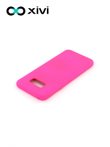 Накладка задняя Xivi для SAMSUNG Galaxy S8 Plus, Silicon Case, силикон, матовая, №64, цвет фуксия 4