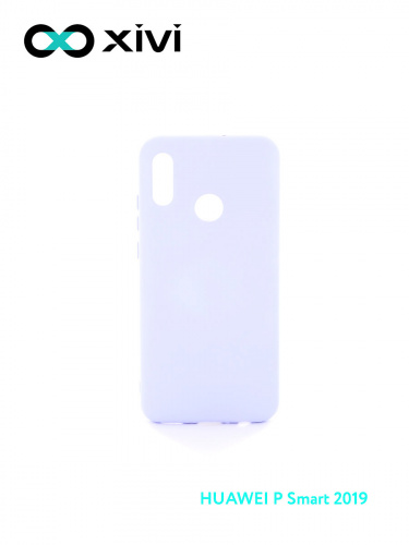 Накладка задняя Xivi для HUAWEI P Smart (2019), Silicon Case, силикон, матовая, №11, цвет лавандовый 1