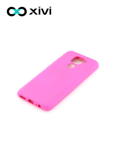 Накладка задняя Xivi для XIAOMI REDMI NOTE 9, Silicon Case, силикон, матовая, №33, цвет розовый 3