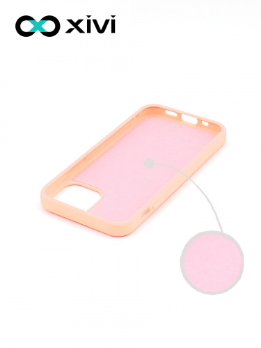 Накладка задняя Xivi для APPLE iPhone 12 5.4, Silicon Case, силикон, матовая, №39, цвет бежевый 2