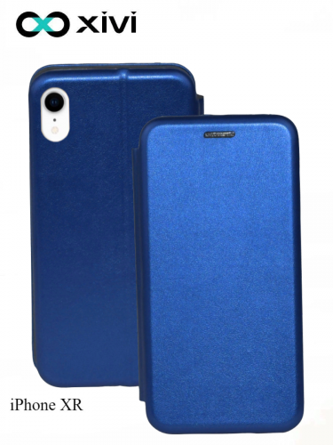 Чехол-книжка Xivi для APPLE iPhone XR, Fashion Case, на магните, экокожа, цвет синий 1