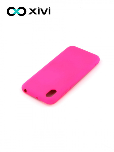 Накладка задняя Xivi для HUAWEI Y5 (2019) 8S, Silicon Case, силикон, матовая, №64, цвет фуксия 4