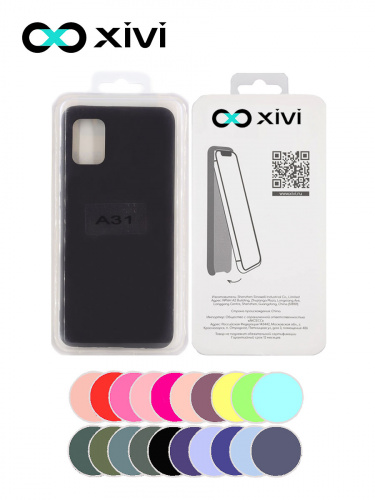 Накладка задняя Xivi для SAMSUNG Galaxy A31, Silicon Case, силикон, матовая, №1, цвет чёрный 5