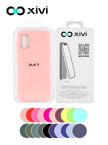 Накладка задняя Xivi для SAMSUNG Galaxy A41, Silicon Case, силикон, матовая, №30, цвет розовый 5