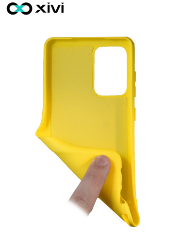 Накладка задняя Xivi для SAMSUNG  Galaxy A72 (2024), Silicon Case, силикон, матовая, №41, цвет жёлтый