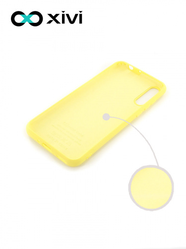Накладка задняя Xivi для HUAWEI Y8P 2020 P SMART S, Silicon Case, силикон, матовая, №41, цвет жёлтый 2