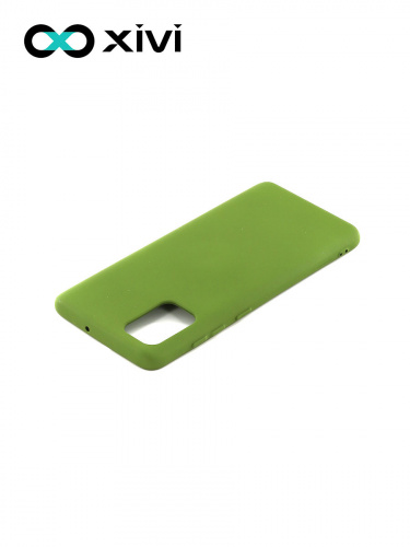 Накладка задняя Xivi для SAMSUNG Galaxy A31, Silicon Case, силикон, матовая, №57, цвет зелёный 4