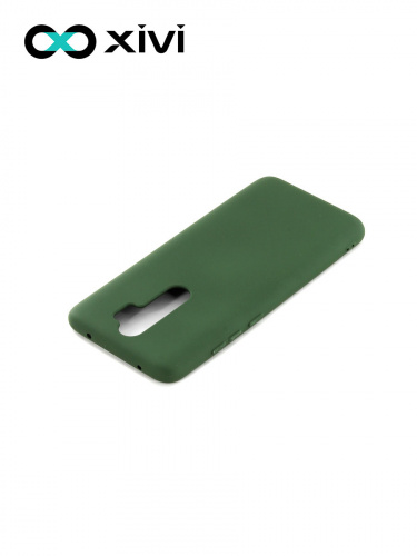 Накладка задняя Xivi для XIAOMI REDMI NOTE 8 PRO, Silicon Case, силикон, матовая, №59, цвет темно-зеленый 4