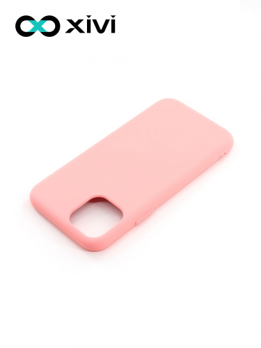 Накладка задняя Xivi для APPLE iPhone 11 Pro, Silicon Case, силикон, матовая, №19, цвет розовый 4