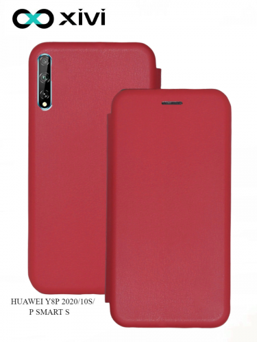 Чехол-книжка Xivi для HUAWEI Y8P 202010SP SMART S, Fashion Case, на магните, экокожа, цвет красный 1