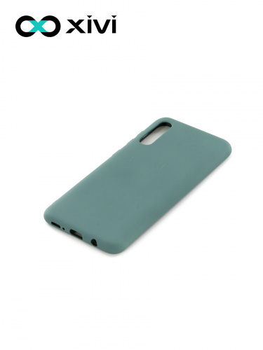 Накладка задняя Xivi для SAMSUNG Galaxy A50 A30S A50S, Silicon Case, силикон, матовая, №56, цвет зелёный 3