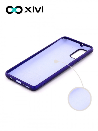 Накладка задняя Xivi для SAMSUNG Galaxy A41, Silicon Case, силикон, матовая, №17, цвет фиолетовый 2