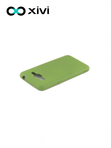 Накладка задняя Xivi для SAMSUNG Galaxy J2 PRIME G530, Silicon Case, силикон, матовая, №57, цвет зелёный 4