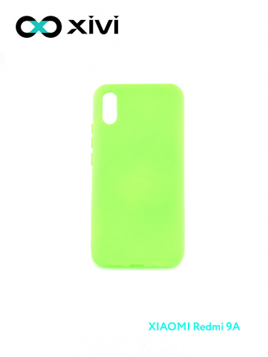 Накладка задняя Xivi для XIAOMI Redmi 9A, Silicon Case, силикон, матовая, №61, цвет салатовый 1