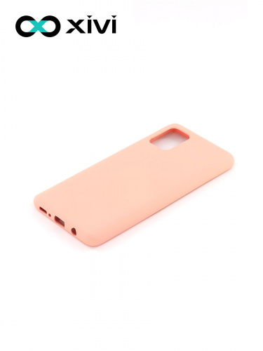 Накладка задняя Xivi для SAMSUNG Galaxy A71 5G, Silicon Case, силикон, матовая, №30, цвет розовый 3