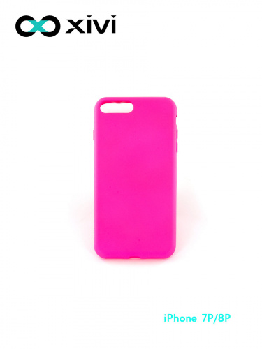Накладка задняя Xivi для APPLE iPhone 7 8 Plus, Silicon Case, силикон, матовая, №33, цвет розовый 10