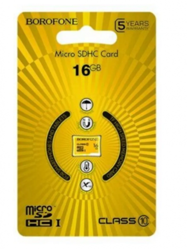 Карта памяти microSDHC Borofone C10 16GB