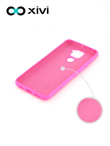 Накладка задняя Xivi для XIAOMI REDMI NOTE 9, Silicon Case, силикон, матовая, №33, цвет розовый 2
