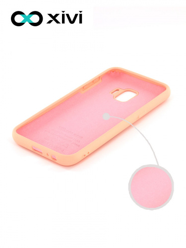 Накладка задняя Xivi для SAMSUNG Galaxy J2 CORE J260, Silicon Case, силикон, матовая, №30, цвет розовый 2